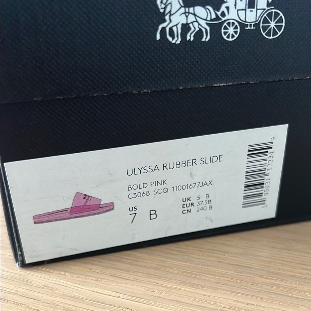 Coach Pink Slide Sandals - Picture 3 of 3